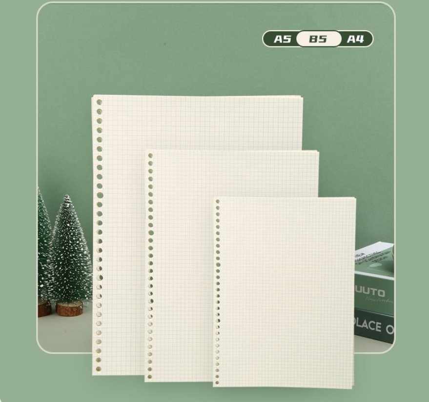 A5 Spiral Dotted Grid Notebook - A5 B5, линейная сетка, 20 отверстий,