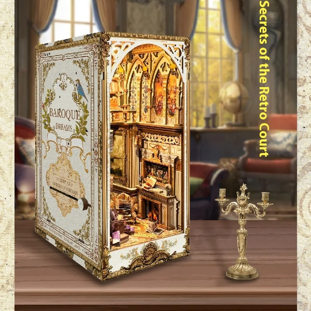 Деревянная книжная полка «сдел – обзор и цена Diy Wooden Book Nook Kit Shelf Insert