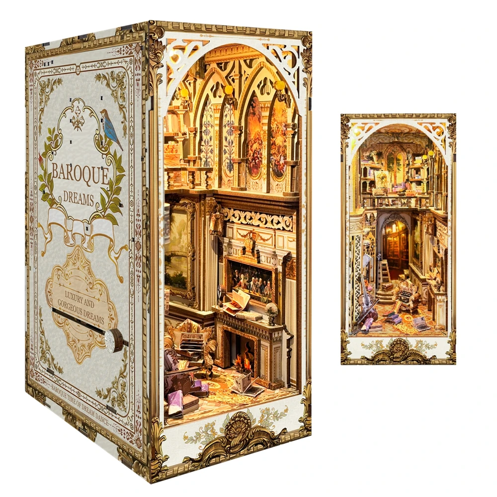 Деревянная книжная полка «сдел – обзор и цена Diy Wooden Book Nook Kit Shelf Insert