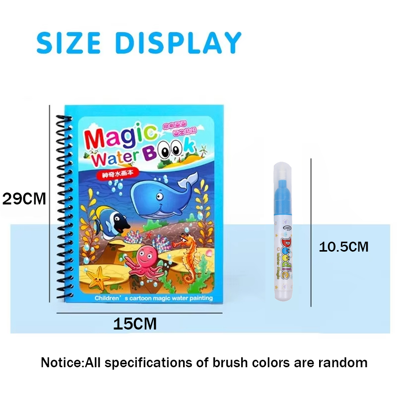 1 шт. многоразовые детские вол – обзор и цена Reusable Water Magic Coloring Book