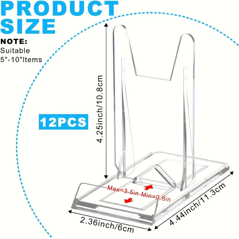 5/12 шт. прозрачных акриловых  – обзор и цена Clear Acrylic Book Stand Holder