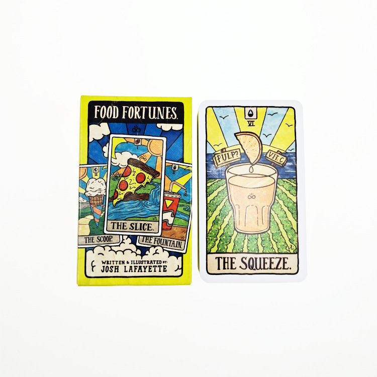 78 новых иллюстраций еды и нап – обзор и цена Tarot Deck With Guidebook