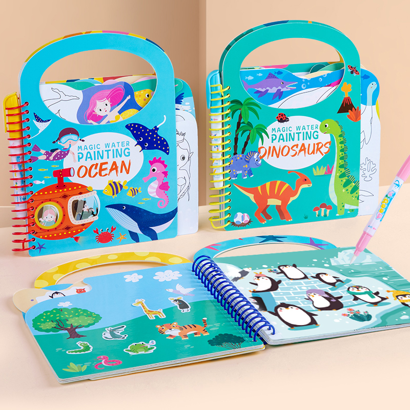 Волшебная книга для рисования  – обзор и цена Reusable Water Magic Coloring Book