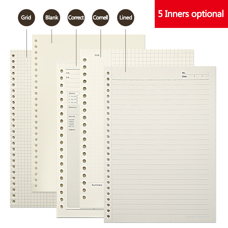 A5 B5, 20 отверстий, сменный б – обзор и цена A5 Spiral Dotted Grid Notebook